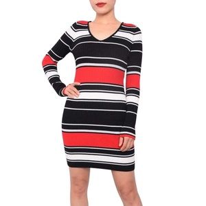 Planet Gold Woman’s Extra Small Striped Super Stretchy dress